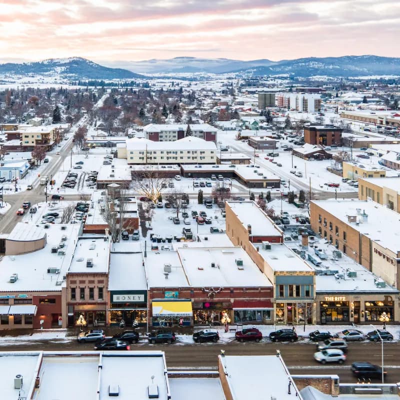 View of Kalispell, Montana